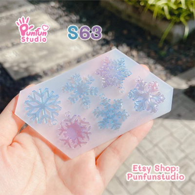 S63 Snowflakes Mold / Silicone Mold
