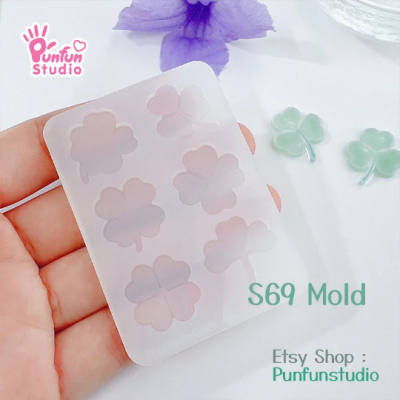 S69 Three & Four Leaf Clover Mold / UV resin mold / Silicone Mold