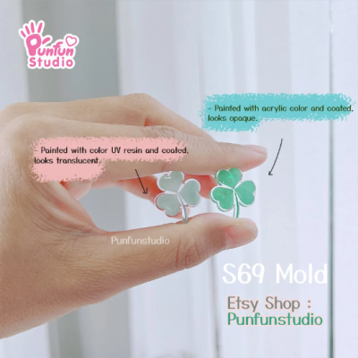 S69 Three & Four Leaf Clover Mold / UV resin mold / Silicone Mold