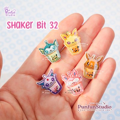 Shaker Bit 32 Eev Evo x Tea Cup Molds / Pokemold / XTC / 12 in 1 / UV Resin Mold / Silicone Mold