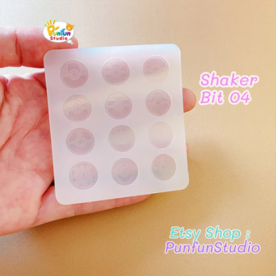 Shaker Bit 04 Mix Ball Mold / Pokemold / 12 in 1 / Shaker bits mold / Silicone Mold