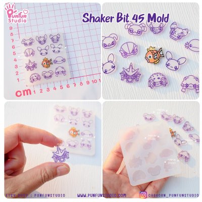 Shaker Bit Poke Mix & SK Animal Mold / 12 in 1 / 42, 43, 44, 45, 47 / UV Resin Mold / Silicone Mold