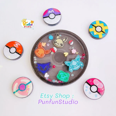 Shaker Bit 39 Poke Mix Mold / Pokemold / 12 in 1 / Shaker bits mold / UV Resin Mold / Silicone Mold