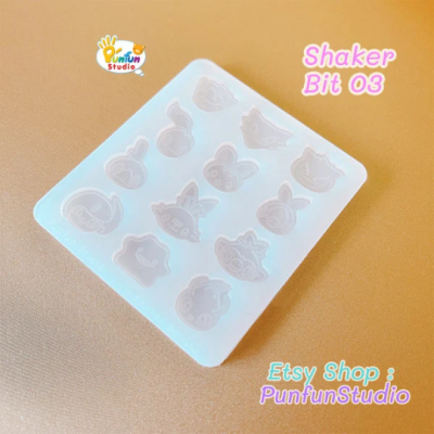 Shaker Bit 03 Mold / Pokemold / 12 in 1 / Shaker bits mold / Silicone Mold