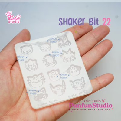 Shaker Bit 22 Mold / Pokemold / 12 in 1 / Shaker bits mold / UV Resin Mold / Silicone Mold
