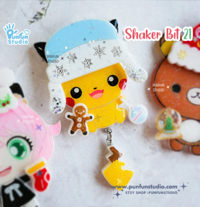 Shaker Bit 21 Mold / Christmas / 13 in 1 / UV Resin Mold / Silicone Mold