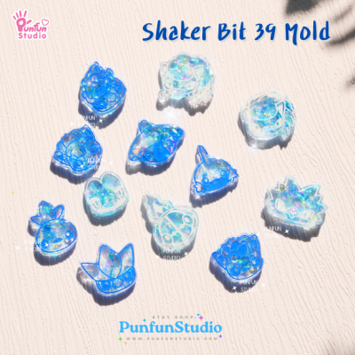 Shaker Bit 39 Poke Mix Mold / Pokemold / 12 in 1 / Shaker bits mold / UV Resin Mold / Silicone Mold