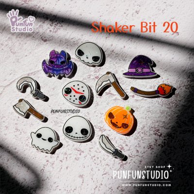 Shaker Bit 20 Mold / Halloween / 12 in 1 / UV Resin Mold / Silicone Mold