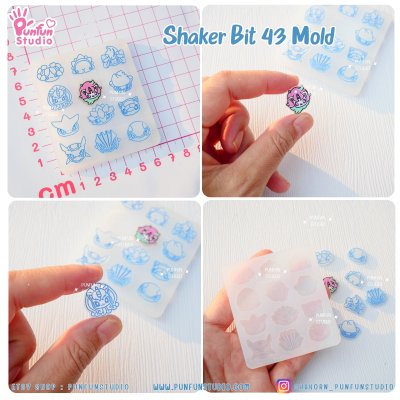 Shaker Bit Poke Mix & SK Animal Mold / 12 in 1 / 42, 43, 44, 45, 47 / UV Resin Mold / Silicone Mold