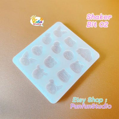 Shaker Bit 02 Mold / Pokemold / 12 in 1 / Shaker bits mold / UV Resin Mold / Silicone Mold
