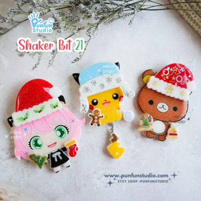 Shaker Bit 21 Mold / Christmas / 13 in 1 / UV Resin Mold / Silicone Mold