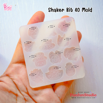 Shaker Bit 40 Hazbin Hotel Mold / 12 in 1 / Shaker bits mold / UV Resin Mold / Silicone Mold