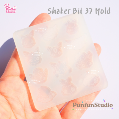 Shaker Bit 37 Poke Mix Mold / Pokemold / 12 in 1 / Shaker bits mold / UV Resin Mold / Silicone Mold