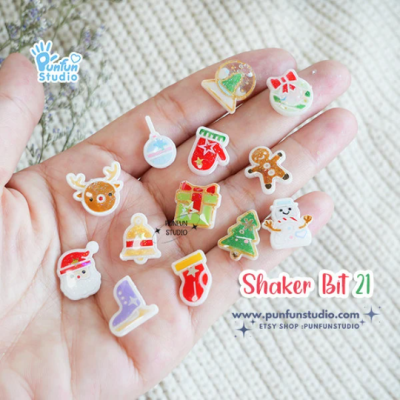 Shaker Bit 21 Mold / Christmas / 13 in 1 / UV Resin Mold / Silicone Mold