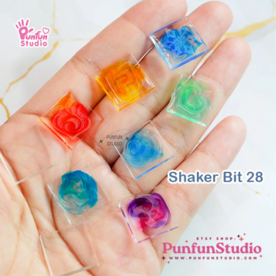 Shaker Bit 28 Mold / Genshin Elements / 9 in 1 / UV Resin Mold / Silicone Mold