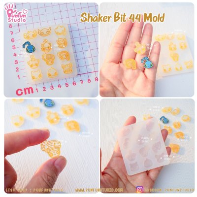 Shaker Bit Poke Mix & SK Animal Mold / 12 in 1 / 42, 43, 44, 45, 47 / UV Resin Mold / Silicone Mold