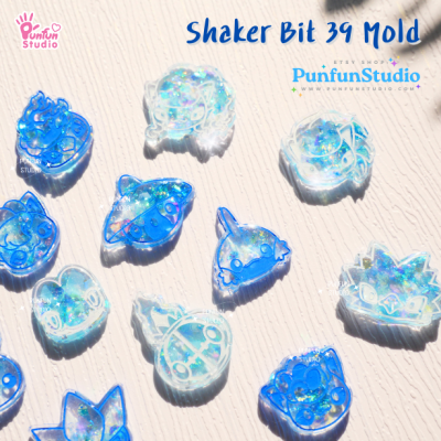 Shaker Bit 39 Poke Mix Mold / Pokemold / 12 in 1 / Shaker bits mold / UV Resin Mold / Silicone Mold