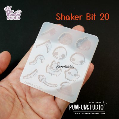 Shaker Bit 20 Mold / Halloween / 12 in 1 / UV Resin Mold / Silicone Mold