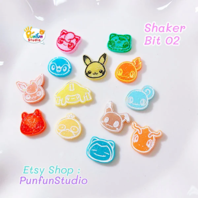 Shaker Bit 02 Mold / Pokemold / 12 in 1 / Shaker bits mold / UV Resin Mold / Silicone Mold
