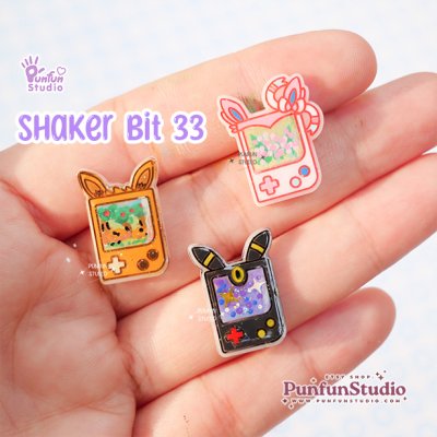 Shaker Bit 33 Eev Evo x Game Boy Molds / XGB / Pokemold / 12 in 1 / UV Resin Mold / Silicone Mold