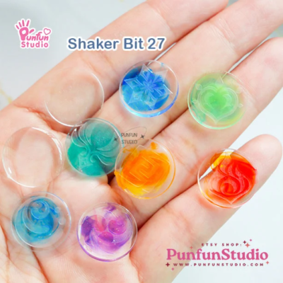 Shaker Bit 27 Mold / Genshin Elements / 9 in 1 / UV Resin Mold / Silicone Mold