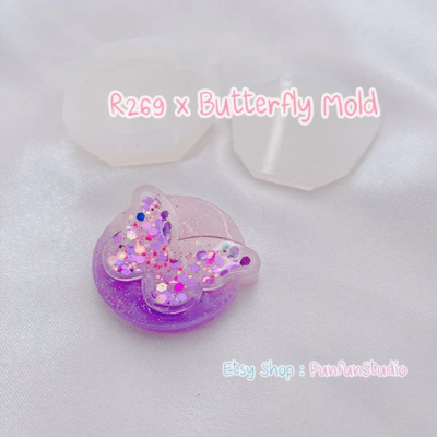 R269 X Butterfly Shaker Mold + Free CSM / Phone Grip Shaker Mold / Silicone Mold