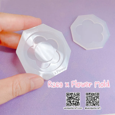 R269 X Flower Shaker Mold + Free CSM / Phone Grip Shaker Mold / Silicone Mold
