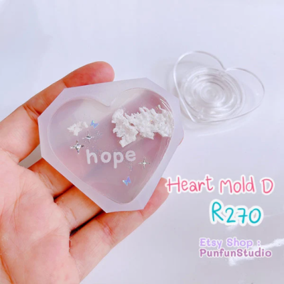 R270 Heart Mold D / Heart Mold / Silicone Mold