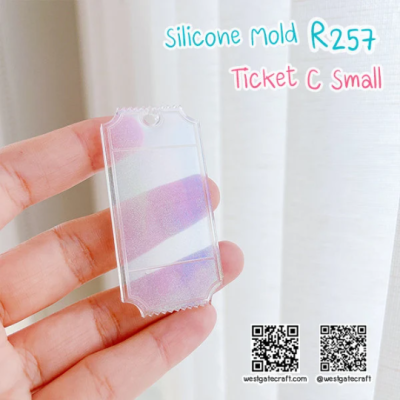 R257 Ticket Mold C Small / Ticket Mold / Silicone Mold