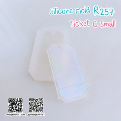 R257 Ticket Mold C Small / Ticket Mold / Silicone Mold