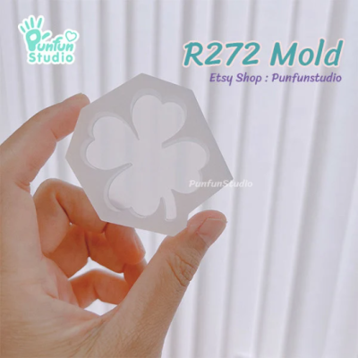 R272 Four Leaf Clover Mold / Silicone Mold