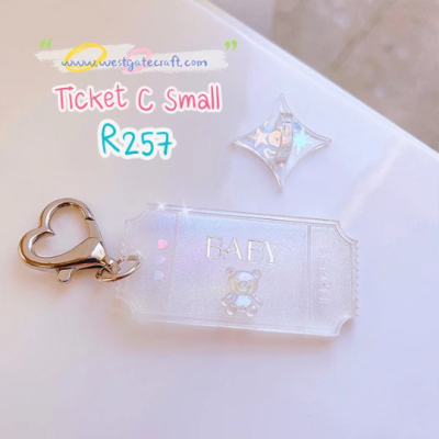 R257 Ticket Mold C Small / Ticket Mold / Silicone Mold