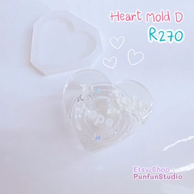 R270 Heart Mold D / Heart Mold / Silicone Mold