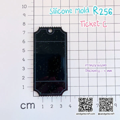 R256 Ticket Mold C / Ticket Mold / Silicone Mold