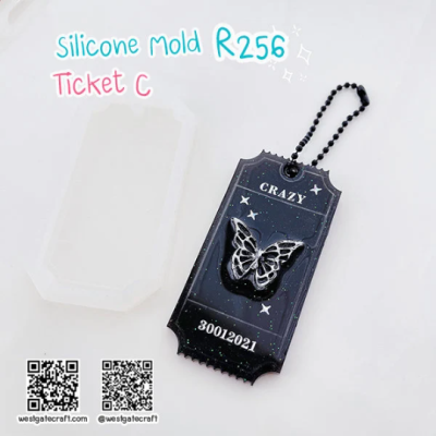 R256 Ticket Mold C / Ticket Mold / Silicone Mold