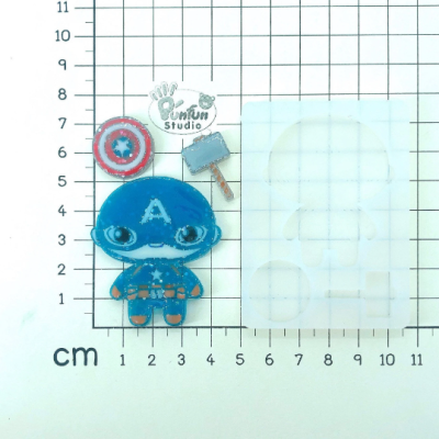 Super Hero Batman, Captain America Mold / Super Hero Mold / Silicone Mold