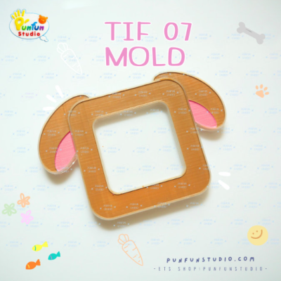 TIF 01-08 Mold Set / free GM 06, TIF part 01 and 02 / for photo size 3x3 cm / Photo Frame Mold / Silicone Mold