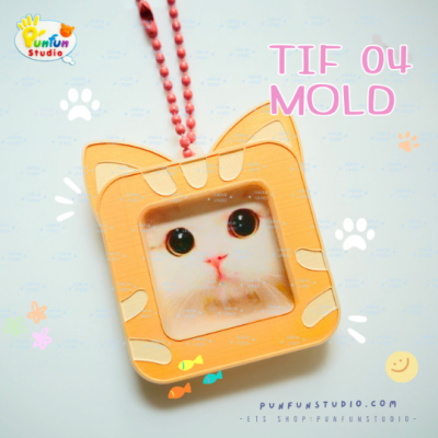 TIF 01-08 Mold Set / free GM 06, TIF part 01 and 02 / for photo size 3x3 cm / Photo Frame Mold / Silicone Mold