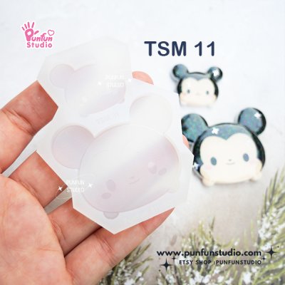 TSM 11 Cutie Boy Mouse / Tsum Tsum Mold / Kawaii Mold / Silicone Mold
