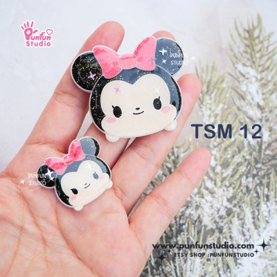 TSM 12 Cutie Girl Mouse / Tsum Tsum Mold / Kawaii Mold / Silicone Mold