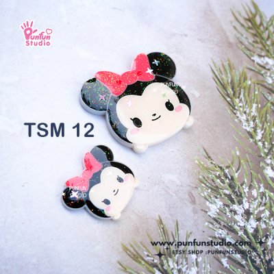 TSM 12 Cutie Girl Mouse / Tsum Tsum Mold / Kawaii Mold / Silicone Mold