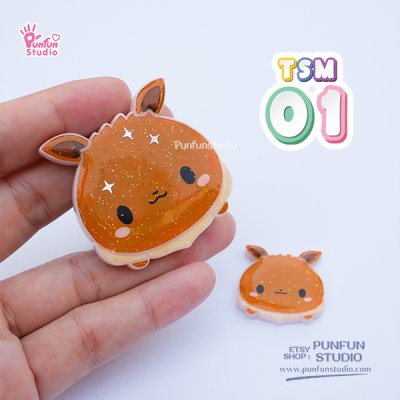 TSM 01-09 Mold Set / free a GM 02 Mold, 9 Shaker bits + a Hologram tag / Eev Tsum Tsum / Pokemold / Silicone Mold
