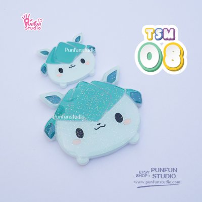 TSM 01-09 Mold Set / free a GM 02 Mold, 9 Shaker bits + a Hologram tag / Eev Tsum Tsum / Pokemold / Silicone Mold