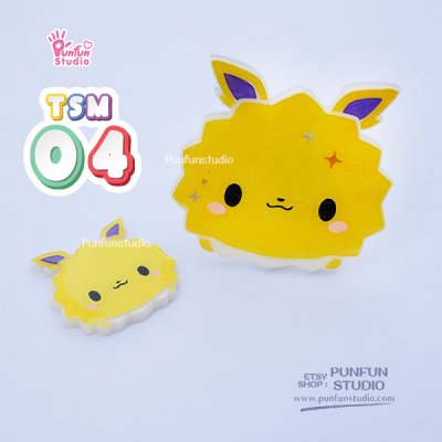 TSM 01-09 Mold Set / free a GM 02 Mold, 9 Shaker bits + a Hologram tag / Eev Tsum Tsum / Pokemold / Silicone Mold