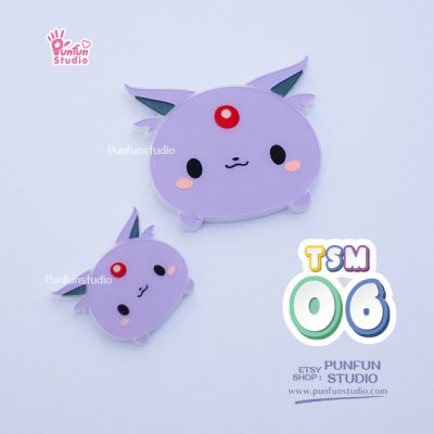 TSM 01-09 Mold Set / free a GM 02 Mold, 9 Shaker bits + a Hologram tag / Eev Tsum Tsum / Pokemold / Silicone Mold