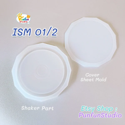 ISM 01/2 Pokeball Mold / Iconic Shaker Mold / Shaker Mold + Cover Mold / 2 pieces per set / Silicone Mold