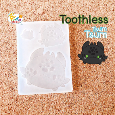 Toothless Tsum Tsum Mold / Kawaii Mold / Silicone Mold
