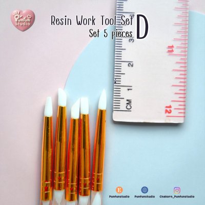 Resin Work Tool Set D / Set 5 pieces