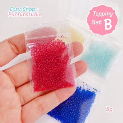 : Clear_Bubble_Beads_Red.