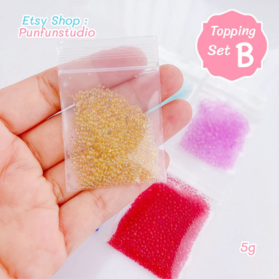 Clear_Bubble_Beads_Yellow
